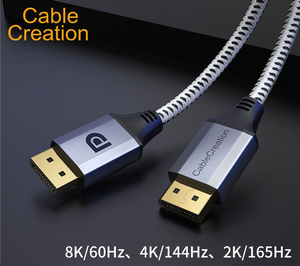 <span class=keywords><strong>Cable</strong></span> <span class=keywords><strong>DisplayPort</strong></span> 1,4 8K HDR <span class=keywords><strong>144Hz</strong></span> 60Hz, adaptador de puerto de pantalla DP a DP para vídeo, PC, portátil, TV, la mejor oferta - Product Image 3