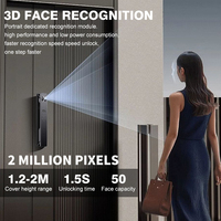 Fabrication OEM ODM, serrure de porte intelligente électronique étanche avec caméra, application Wifi Tuya, pour maisons et appartements