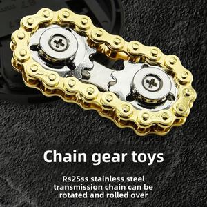 Sprockets Flywheel Fingertip Gyro Chains Metal Toys Anti Stress Fidgets Popite Antistress Spinner Simple <b>Dimmer</b> Bicycle - Product Image 5