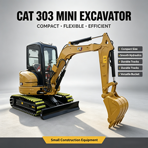 รถขุดขนาดเล็ก CAT มือสอง รุ่น Caterpillar 303CR 3 ตัน แบบตีนตะขาบ พร้อมรางยาง สำหรับงานเกษตร คุณภาพสูง มาตรฐาน CE EPA - Product Image 1