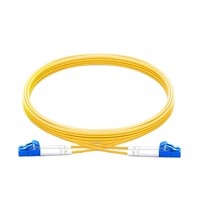 Kabel serat optik FTTH LC/UPC ke LC/UPC Duplex 2.0mm 9/125 kabel Patch mode tunggal