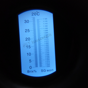 Refratômetro Handheld do vinho do fruto 0-32% Brix e refratômetros da cerveja 1.000-1.120SG com ATC - Product Image 2
