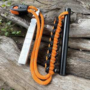 Allume-feu de survie portable pour l'extérieur avec manche en bois et <span class=keywords><strong>grattoir</strong></span> pour le camping en pleine nature - Product Image 4