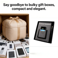 Agenda Inteligente con Banco de Energía de 8000 mAh, Cuaderno con IA, Cargador Inalámbrico, Soporte para Teléfono, Bloc de Notas Digital, Regalo Corporativo