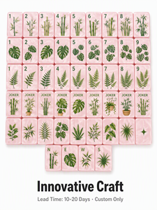 Juego de Mahjong de Lujo <span class=keywords><strong>Eden</strong></span> Premium, con Logo Personalizado, Fichas de Mahjong Chinas, Juego Familiar para la Noche, Fiesta en Casa, Venta al por Mayor, Fábrica OEM, Color Oscuro - Product Image 2