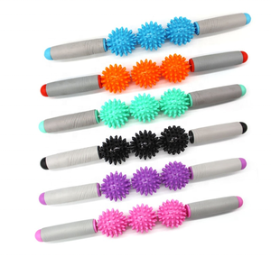 ONESTARSPORTS # 新着 + # 新しいトレンドの安い工場価格マッサージローラーヨガスティック3つまたは5つのボールとスパイキーなマッサージバー - Product Image 1