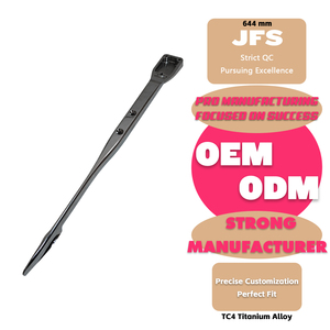 สินค้ามาใหม่ JFS OEM/ODM ตัวถังเรือไทเทเนียมสีเงินขนาด 644 มม./765 มม. ใช้ร่วมกับใบพัด AXIS ได้  ไฮโดรฟอยล์สำหรับมืออาชีพ ใช้ในทะเล ขนาด 644 มม. - Product Image 2