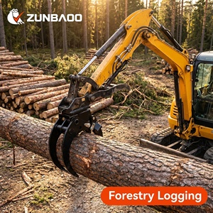 Grappin à bois hydraulique 1-6 tonnes pour <span class=keywords><strong>mini</strong></span>-excavatrice, grappin robuste pour roches et broussailles, accessoire pour Kubota <span class=keywords><strong>Bobcat</strong></span> - Product Image 5