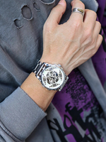 Montre mécanique creuse pour hommes, montre de sport haut de gamme pour hommes