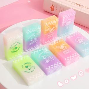 ยางลบไล่ระดับสีสุดสร้างสรรค์สำหรับทำความสะอาดเครื่องเขียนของนักเรียนยางลบสำหรับวาดภาพกึ่งโปร่งใสและไม่มีรอยขีดข่วน - Product Image 5