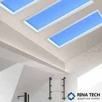 Lampe à lumière artificielle intérieure Rina-Tech à intensité variable, encastrée dans la fenêtre, ciel bleu, puits de lumière, panneau de plafond LED en PMMA/PC, puits de lumière virtuel