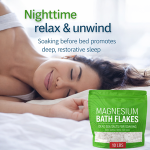 Flocons de magnésium pour bain, marque privée OEM, 10 lb, chlorure de magnésium, sels minéraux de la mer Morte pour bains relaxants - Product Image 4