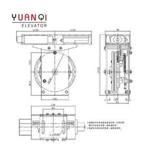 OX-187/OX-186/OX-186A ограничитель скорости лифта запасных частей подъема скорость губернатор двухсторонняя машина бесшумный электромагнитный - Product Image 6
