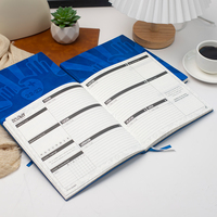 Carnet de notes en cuir avec logo personnalisé en relief, format A5, couverture souple en PU, agenda pour l'école et les affaires