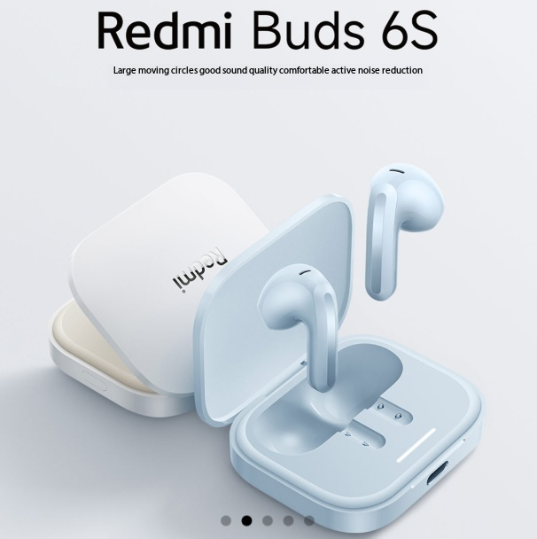 Buds 6S BT Smart Earbuds, Deep Bass Stereo Wireless Headphones, Portable Touch Control Waterproof