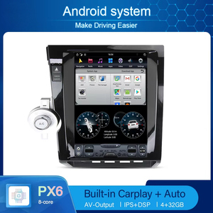 Cho TOYOTA Sequoia 2007 2018 xe Đài phát thanh stereo px6 Màn hình thẳng đứng 13.6 inch <span class=keywords><strong>GPS</strong></span> navigation <span class=keywords><strong>Android</strong></span> cao cấp đa phương tiện - Product Image 2