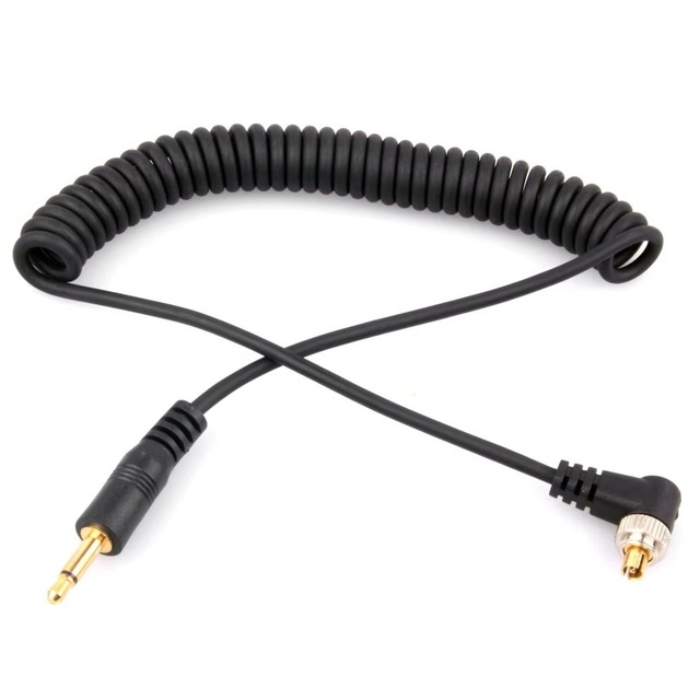 Braided Shield PVC Jacketed DSLR Camera Sync Cable PC to PC Terminal