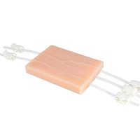 Estudiantes de medicina, enfermeras, modelo de entrenamiento, tubo en Y, almohadilla de práctica de inyección intravenosa, módulo de silicona de grado alimenticio, simulación de sangre