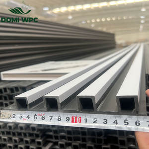 Panneau mural rainuré en PVC de haute qualité au design moderne, revêtement en PVC <span class=keywords><strong>bois</strong></span>-plastique imperméable, nouveau pour l'intérieur - Product Image 2