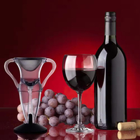 Aérateur de vin avec support de tour, verseur de décanteur de vin professionnel de luxe avec dispositif d'aération unique pour une saveur améliorée