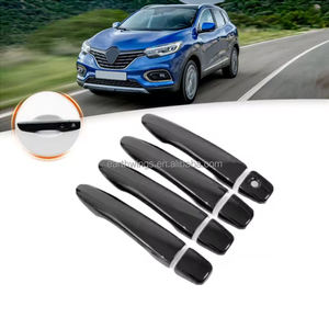 Pour <span class=keywords><strong>Renault</strong></span> <span class=keywords><strong>Kadjar</strong></span> 2015-2023 <span class=keywords><strong>accessoires</strong></span> de style de voiture prix de gros autocollants de couverture de poignée de porte noir brillant - Product Image 1