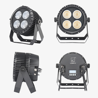 Haute puissance 4*50W 2In1 Cob 200w Étanche Blanc Chaud + Blanc Froid Par IP65 Led Par Light 2024 nouveau type scène par lumière