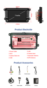 7 inch <span class=keywords><strong>Android</strong></span> Car Video phổ cho VW Car DVD <span class=keywords><strong>Player</strong></span> với GPS navigation đài phát thanh tự động - Product Image 6