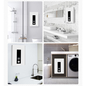 Chauffe-eau électrique instantané 5 kW mural avec commande tactile, écran LED, étanche IPX4, boîtier en plastique - Product Image 4