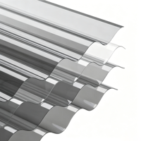 Industrielle Polycarbonat-Wellplatten Transparente Kunststoffplatten UV-Beständig Wärmedämmend für Gewächshausabdeckungen