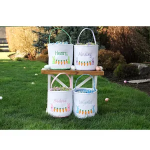 Easter Bunny Radish Four Color Children's Hand-held Basket Can be Customized And Can be Wholesale for Easter