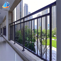 Valla metálica de seguridad plana de aluminio, balcón, terraza, jardín, recintos para exteriores, fácil de montar, cercado de polvo, puertas de enrejado
