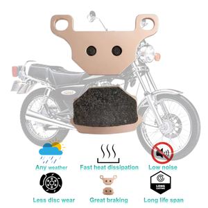 Plaquettes de frein à disque pour moto, plaquettes de frein à disque avant et arrière pour FA093 Suzuki GN GS <span class=keywords><strong>GX</strong></span> 125 TGB SCOOTER Delivery 151R 50 X - Product Image 2