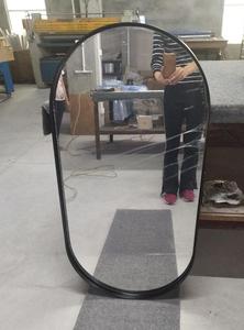 <span class=keywords><strong>Miroir</strong></span> ovale moderne en alliage d'aluminium <span class=keywords><strong>noir</strong></span>, 60x120cm, grand format mural, design allongé pour la décoration intérieure - Prix de gros pour commandes en vrac - Product Image 5