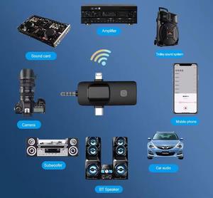 Outdoor Live Recording Wireless Collar Microphone 3 in 1 Interface <strong>USB</strong> Type <strong>C</strong> Lav <strong>Mic</strong> for Mobile Phone Vlogging Lavalier - Product Image 4