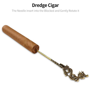 Aguja para cigarros, dragado portátil para fumar de Metal, pase de personalidad anti caliente perforado Suelto - Product Image 2