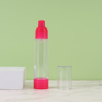Flacon pompe airless pour crème cosmétique avec pulvérisateur