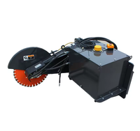 Produit phare HCN : Scie circulaire pour chargeuse compacte, idéale pour le creusement de fossés dans l'asphalte et le béton