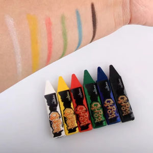 Keep Smiling Crayons magiques pour le visage à 6 couleurs, ensemble de <span class=keywords><strong>peinture</strong></span> à l'huile pour le maquillage de fête des enfants ou l'art corporel d'Halloween, ensemble de <span class=keywords><strong>peinture</strong></span> à l'aquarelle - Product Image 1