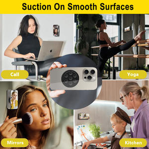 Support de téléphone magnétique à ventouse en silicone souple antidérapant pour téléphone portable, fixation mains libres, ventouse puissante et flexible - Product Image 3