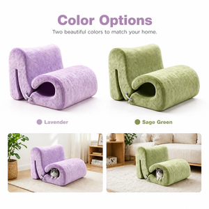 <span class=keywords><strong>Fauteuil</strong></span> lounge en peluche pour animaux de compagnie, abri pour chat, <span class=keywords><strong>fauteuil</strong></span> partagé humain-animal avec tunnel pour chambre et salon, vente en gros - Product Image 4