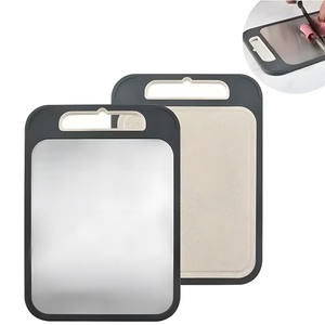 2 in 1 Wheat Straw Double Sided Anti Scratch Kitchen <b>Plastic</b> Slicing Ss Stainless Steel Chopping Board - Product Image 2