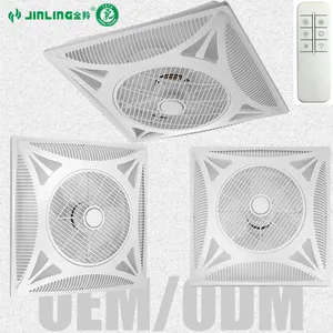 600X600Mm Plafond Mount Fan 3-Speed Controle Geïntegreerde Plafond Ventilator