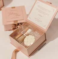 Boîte cadeau pliante de luxe personnalisée avec fermeture magnétique, boîte d'emballage en carton durable pour bijoux, cosmétiques, boîtes de dragées de mariage