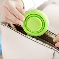 Vente chaude Sans BPA Écologique Portable Pliable Réutilisable Pliable Voyage Silicone Tasse À Café Tasse Idéal pour L'eau De Thé