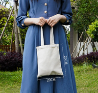 Sac fourre-tout en toile blanche vierge PEIQUAN en gros, personnalisable avec logo, texture de luxe, sac à main en toile unie pour graffiti DIY