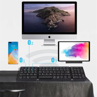 Keyboard Mini Lipat Tri-Mode B089 untuk Tablet dan Ponsel, Tanpa Lampu Latar, Portabel, Paket Keyboard dan Mouse, Promo 2026