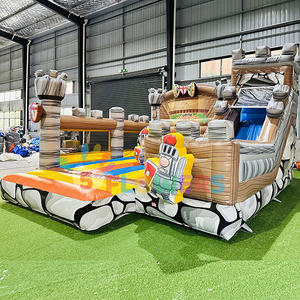 Nouveau design soldats <span class=keywords><strong>garde</strong></span> maison de rebond combo toboggan castillos gonflables château gonflable avec toboggan - Product Image 3