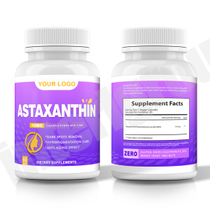 OEM Skin Whitening Natural Vitamin Astaxanthin <strong>Food</strong> <strong>Supplements</strong> 12mg Astaxanthin Tablets - Product Image 2