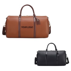 Borsone personalizzato grande Carry Waterproof in pelle Weekender borsone Tote Unisex alla moda per viaggi da uomo - Product Image 1