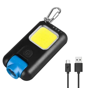 2022 New Style Led Mini Keychain Flashlight 170 Rotation Light 5 Modes 500 Lumens Portable Mini Flashlight With Hold Clip